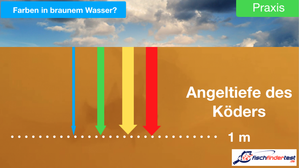 Köderfarbe für trübes braunes Wasser Köderkurs